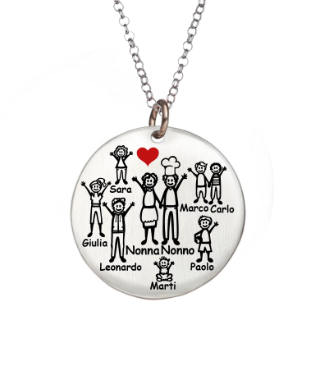 Charm Happy Family in Argento HAPPY FAMILY - HAPPY FAMILY